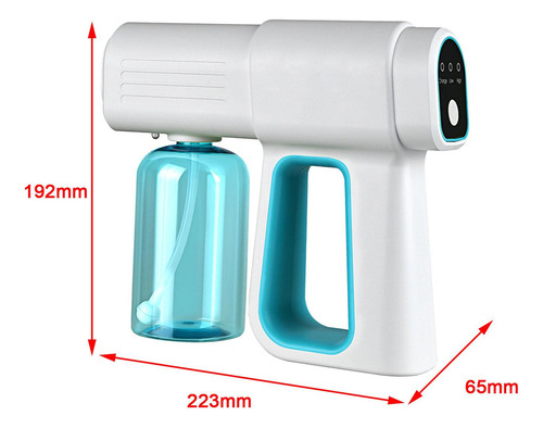 2 Piezas Portátil Nano Spray Spray Desinfectante 2600 Mah