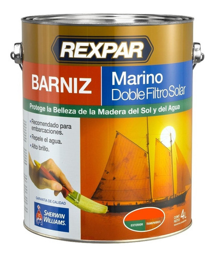 Recubrimiento Marino Rexpar Sherwin 4 L  Serrentino