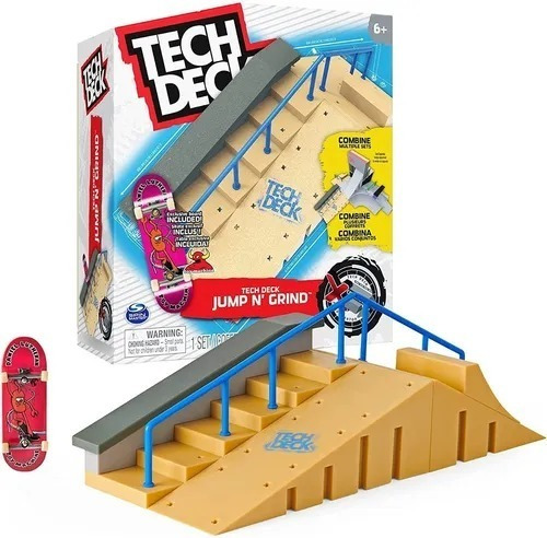 Tech Deck Jump'n'grind Para Dedos + Tabla Incluida M4e 