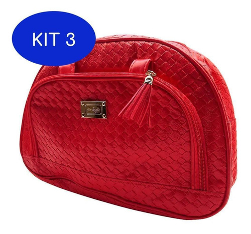 Kit 3 Bolsa Térmica Ruby´s Vermelho