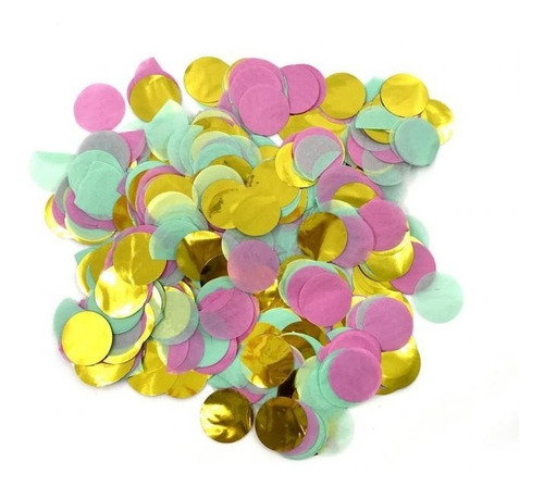 Confettis Combinados Pappel Y Metalizados Para Globos 2,5cm