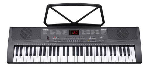 Teclado Órgano Musical Meike Mk313 61 Teclas Lcd Negro