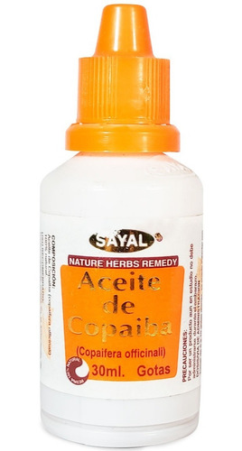 Imagen 1 de 1 de Aceite De Copaiba 15ml