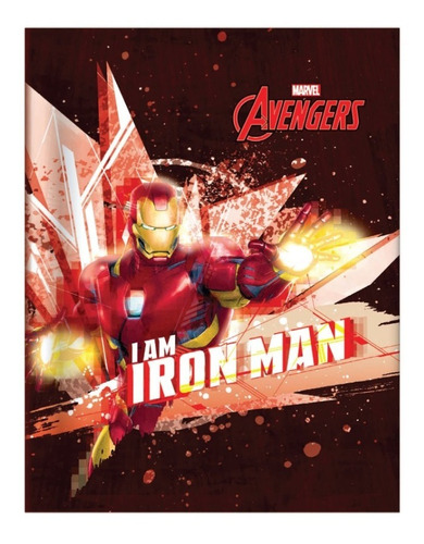 Cuaderno Tapa Blanda Avengers - Iron Man (48 Hojas)