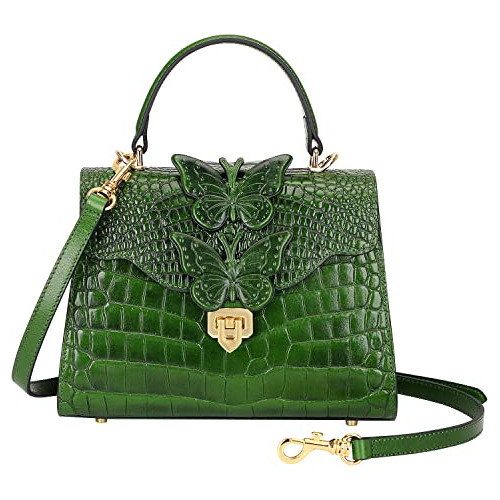 Pijushi Designer Handbags For Women Crocodile Leather Crossb