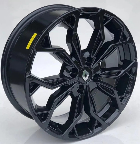 Rodas Renault Sandero Rs Aro 16 4x100 (jogo) + Bicos Cor Preto