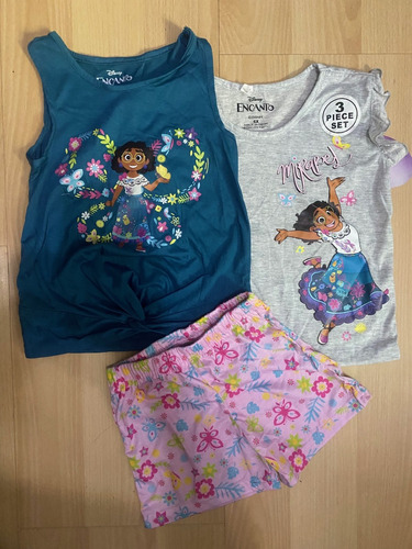 Conjunto Encanto Disney Importados 3 Pzas Usa Niñas Talla 6x