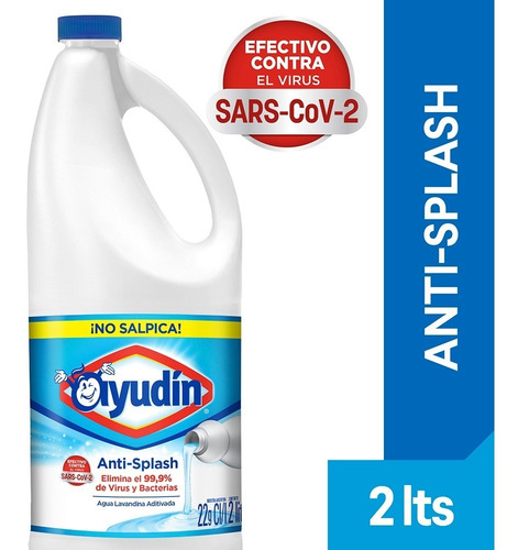 Imagen 1 de 1 de Lavandina Ayudín Antisplash No Salpica 2l Limpieza