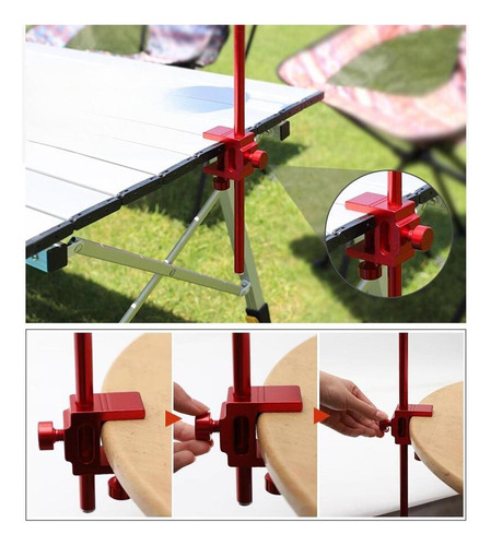 Lámpara Plegable Para Acampar, Soporte Para Doble Función
