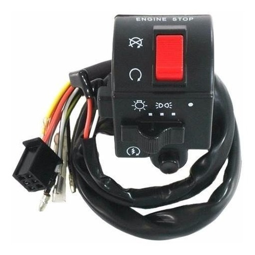 Interruptor Partida Yes 125 Até 2007 9 Fios Solidez 28490