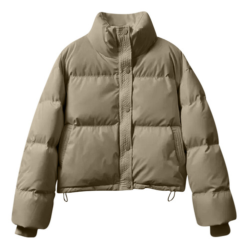 Chaqueta De Invierno B Para Mujer Con Capucha, Cintura Y Abrigo So 8007