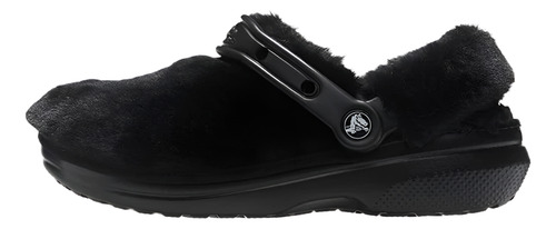 Crocs Classic Fur Sure Slip On Clog Negro Adulto