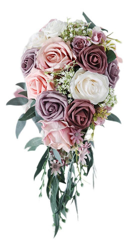 A Ramos De Boda Hechos A Mano For Novia, Rosas Artificiales