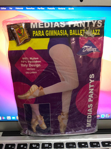 Medias Pantys Ballet Gimnasia Jazz Carnavalito