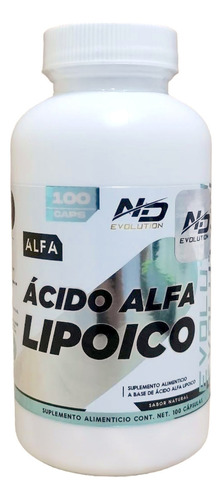 Ácido Alfa Lipoico 100 Cápsulas Nd Evolution