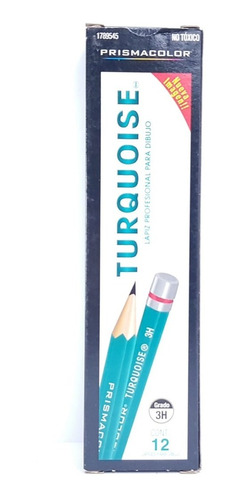 Lapiz Para Dibujo 3h Prismacolor Turquoise Pq Con 12 Pz