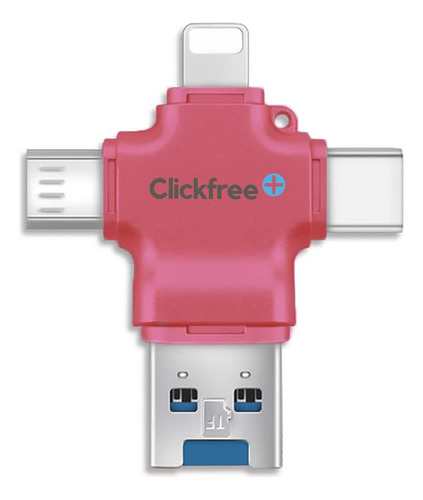 Clickfree Ahorro Foto Video Usb 128 Gb Para Telefono Mac Pc