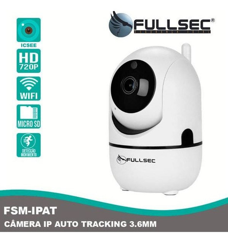Imagem 2 de 2 de Câmera Ip Auto Tracking Fullsec Wi-fi Portugues 1mp 720p
