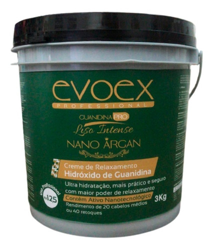 Creme De Relaxamento Hidróxido De Guanidina Evoex 3kg 