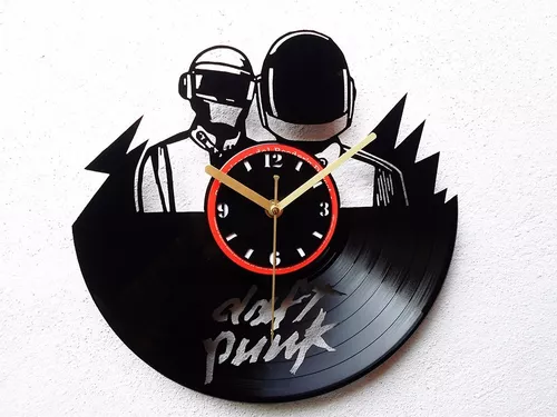 Reloj De Disco Vinilo Vinil Lp Acetato Daft Punk