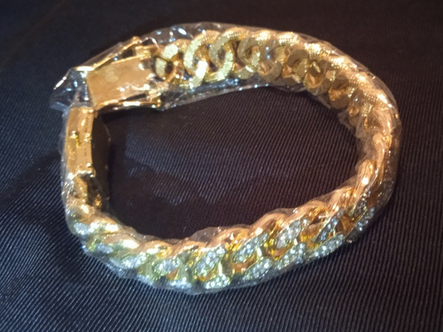 Imagen 4 de 4 de Pulsera De Cadena Con Eslabones Cubanos.