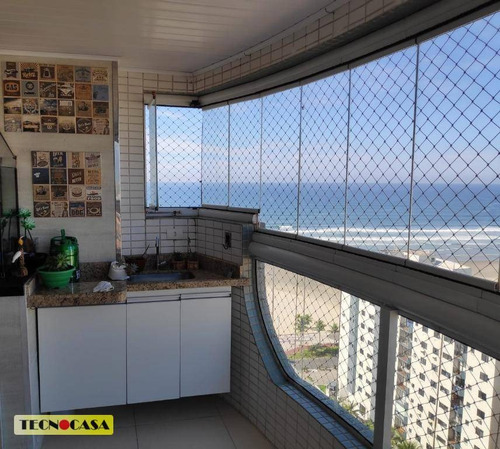Imagem 1 de 30 de Lindo Apartamento Com 03 Dormitórios Para Venda Com 100 M² No Bairro Campo Da Aviação Em Praia Grande/sp. - Ap6637