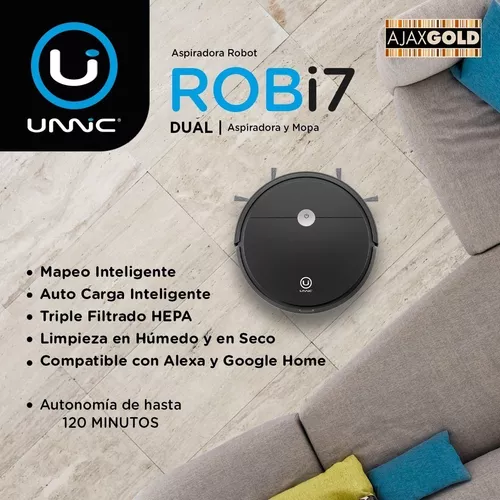 Aspiradora inteligente con mapeo para el hogar, Robot aspirador manual para  lavado y fregado