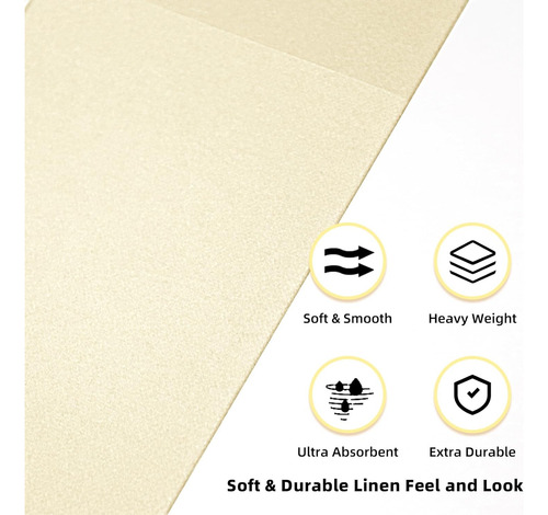 100 Servilletas Desechables Kammak Color Beige Para Navidad
