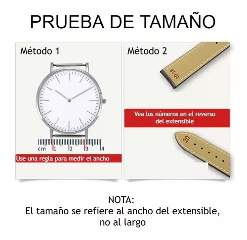 Guía de Tallas para medir tu reloj y seleccionar correa de reloj – Guss  Italy / Gi Collectio