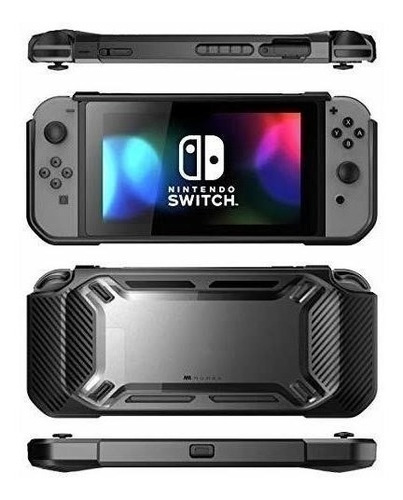 Carcasa Para Nintendo Switch 2017 Resistente Delgado Negro