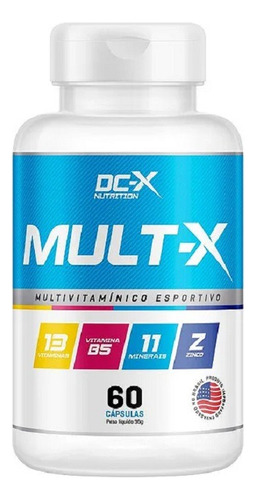 Mult-x (60 Caps) - Dc-x Nutrition Sabor Sem sabor