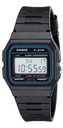 Reloj Casio F91 Digital Original Caucho Acero Agente Oficial