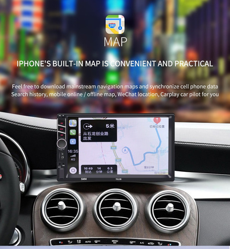 Zk Estéreo De Coche Doble Din Compatible Con Carplay