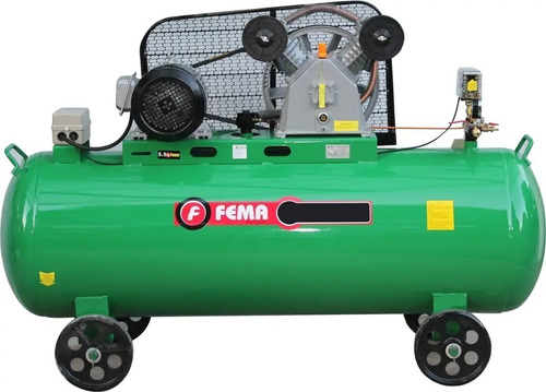 Compresor Fema A Correa 330 Litros 7,5 Hp 380 V Trifasico