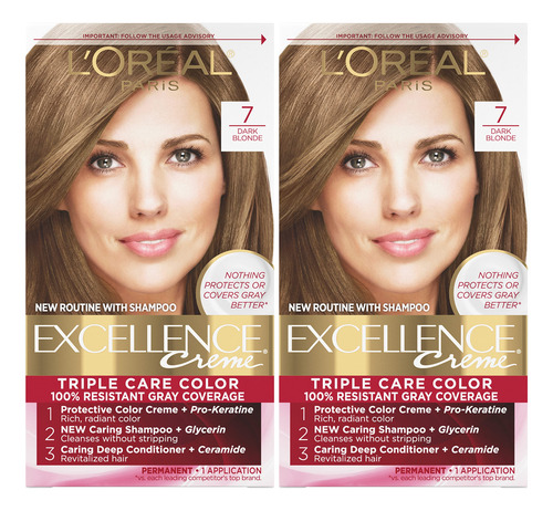 Tinte Cabello L'oreal Paris Excellence Creme, Rubio Oscuro