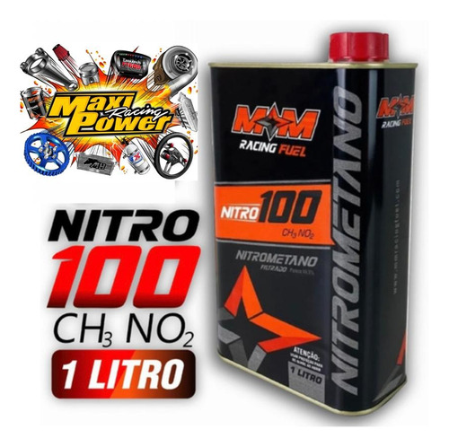 Lata Nitrometano Puro 99,9% Pureza 1 Litro M M Racing Fuel.