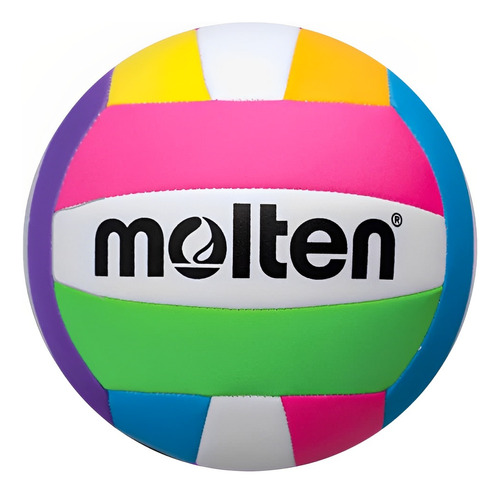Balón Volleyball Molten Ms500 No. 5 Playero Recreativo Neón
