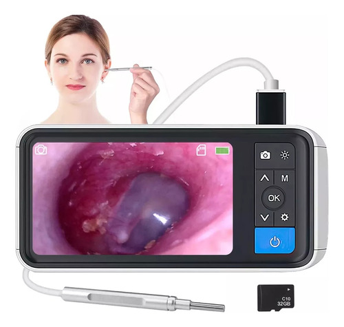 Otoscopio Digital 600w Píxel 3.9mm Hd Oído Alcance Endoscopi