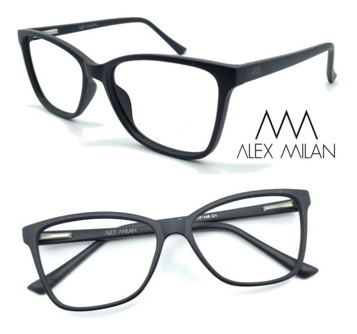 Armação De Grau Oculos Feminino Alex Milan Am041