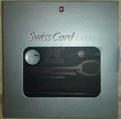 Swiss Card Lite Negra Navaja Victorinox
