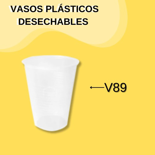 Vasos Plasticos V89 Caja De 20 Paqx50 Unidades De 250 Cc