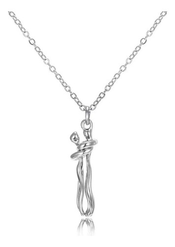 Collar Con Colgante, Collar Moderno Con Forma De Abrazo, Col