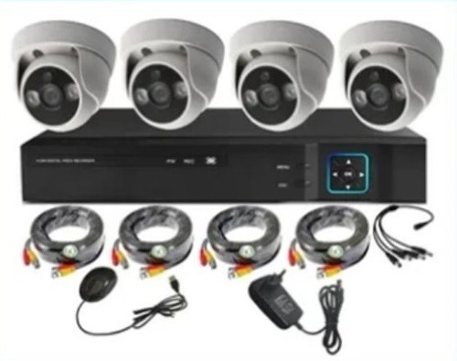 Kit 4 Camaras Full Cctv