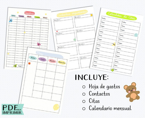 Agenda De Embarazo Diario De Embarazada Imprimir Mercado Libre calendario embarazo imprimir