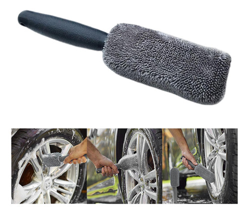 Cepillo Flexible Para Rueda De Coche, 27cmx5cm Gris Gris