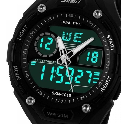 Relógio Masculino Skmei Anadigi 1015 - Preto