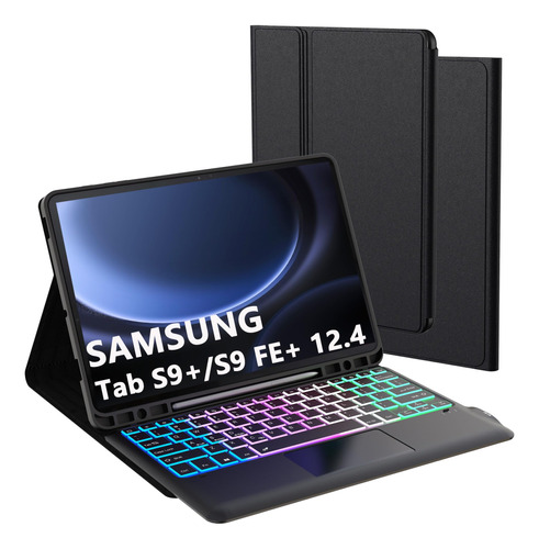 Para Samsung Galaxy Tab Fe+  Funda Teclado: Zona Color Plus