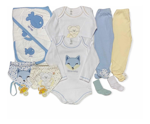 Imagen 1 de 1 de Conjunto Bebe Combo Completo 13 Prendas Talle 3 O 2