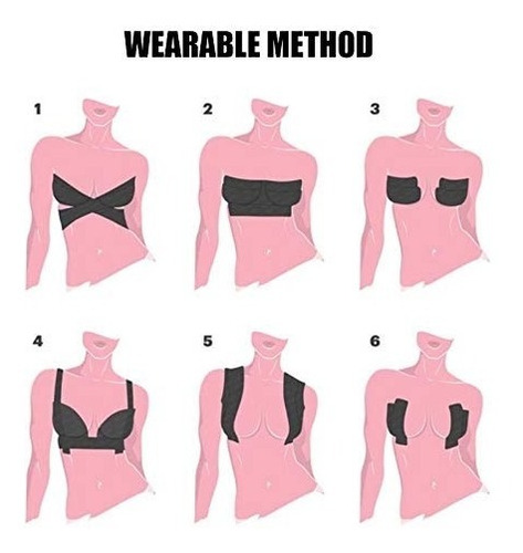 Imagen 5 de 5 de Cinta Levanta Busto Invisible Push Up Cinta 5mts*7.5cm