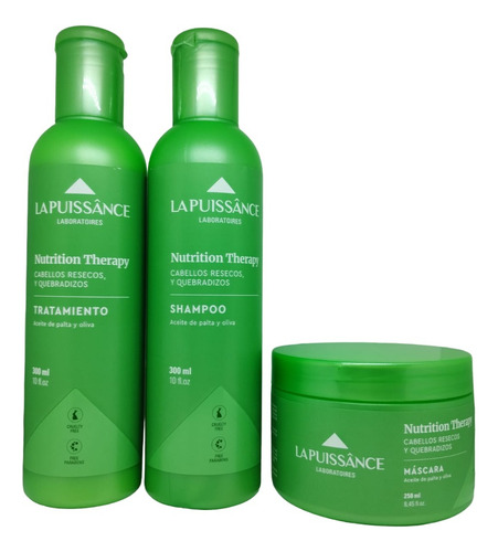 Shampoo + Tratamiento+mascara Nutrition Therapy La Puissance